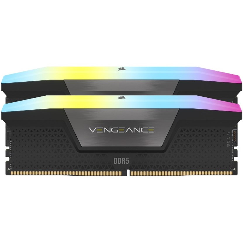 رم کورسیر مدل CORSAIR VENGEANCE 32GB 16GB×2 5200MHz CL40 DDR5 RGB AMD EXPO