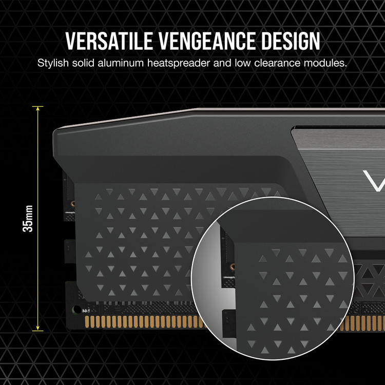 رم کورسیر مدل CORSAIR VENGEANCE 64GB 32GB×2 5600MHz DDR5 LPX