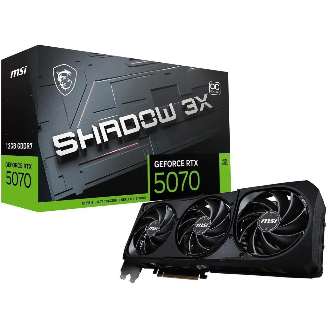 کارت گرافیک ام اس ای مدل MSI RTX 5070 SHADOW 3X OC 12G