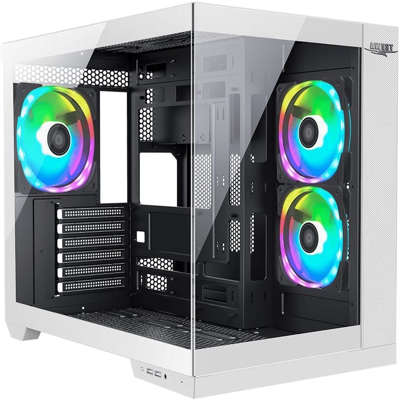 کیس گیمینگ اوست مدل AWEST GT AQ12 BW