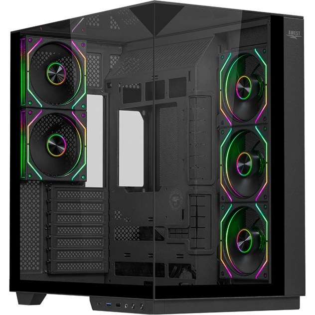 کیس گیمینگ اوست مدل AWEST AQ5 TG Black
