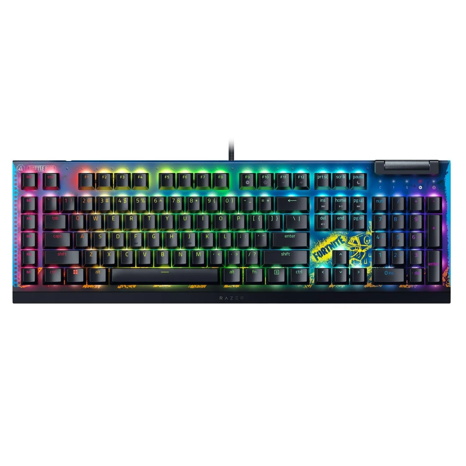 کیبورد ریزر مدل Razer Blackwidow V4 X Fortnite Edition