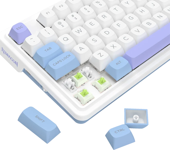 کیبورد ردراگون مدل Redragon UCAL MAX K673 WBP RGB