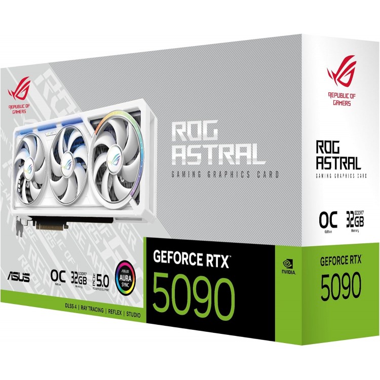 کارت گرافیک ایسوس مدل ASUS ROG Astral GeForce RTX 5090 32GB OC Edition WHITE