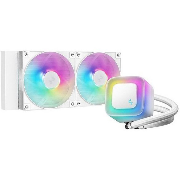 فن خنک کننده پردازنده دیپ کول مدل Deep Cool LE240 V2 ARGB White