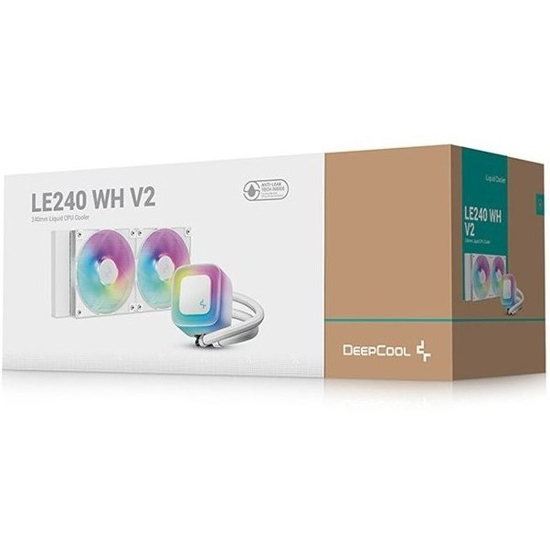فن خنک کننده پردازنده دیپ کول مدل Deep Cool LE240 V2 ARGB White