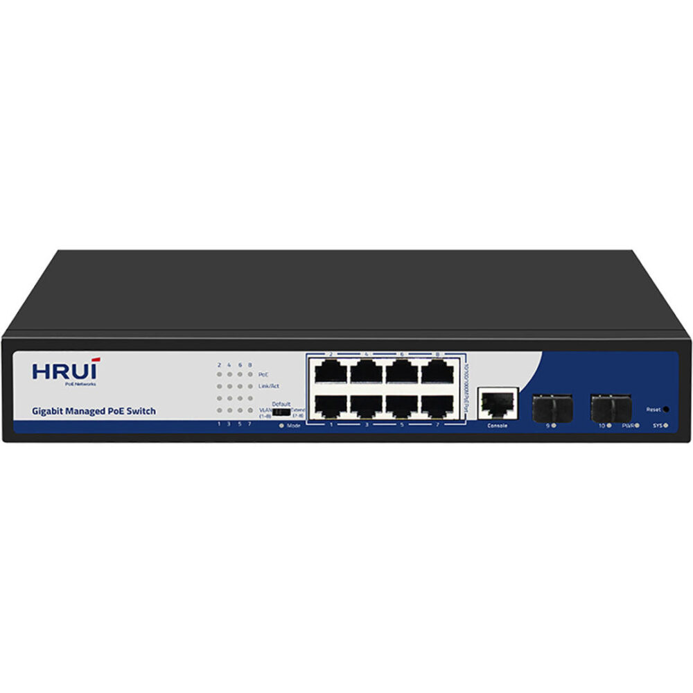 سوئیچ مدیریتی PoE اچ ار یو ای HRUI HR-AFGM-82NS