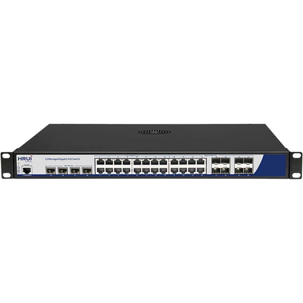 سوئیچ مدیریتی PoE گیگ HRUI HR-AFGM-SWTG342408S-400