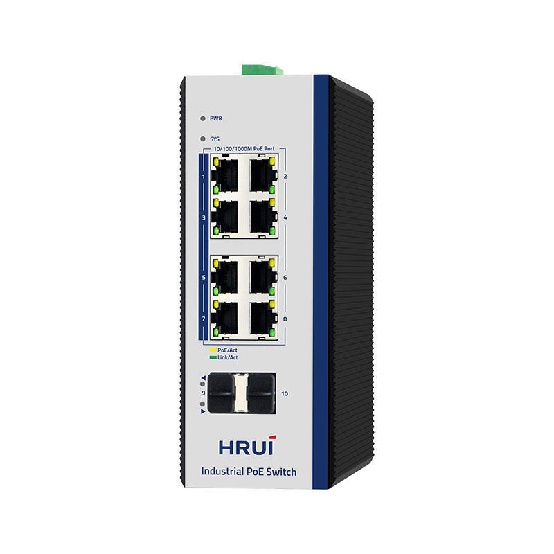 سوئیچ PoE صنعتی مدیریتی گیگ HRUI HR600-AFGM-82S