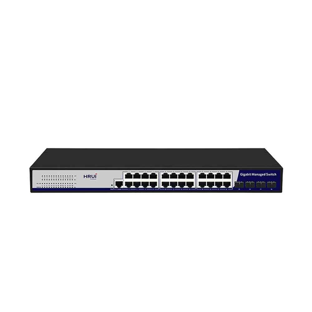 سوئیچ شبکه اترنت مدیریتی اچ آر یو آی (HRUI) مدل HR-SWG20244S