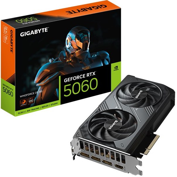 کارت گرافیک گیگابایت مدل Gigabyte RTX 5060 Windforce OC 8GB