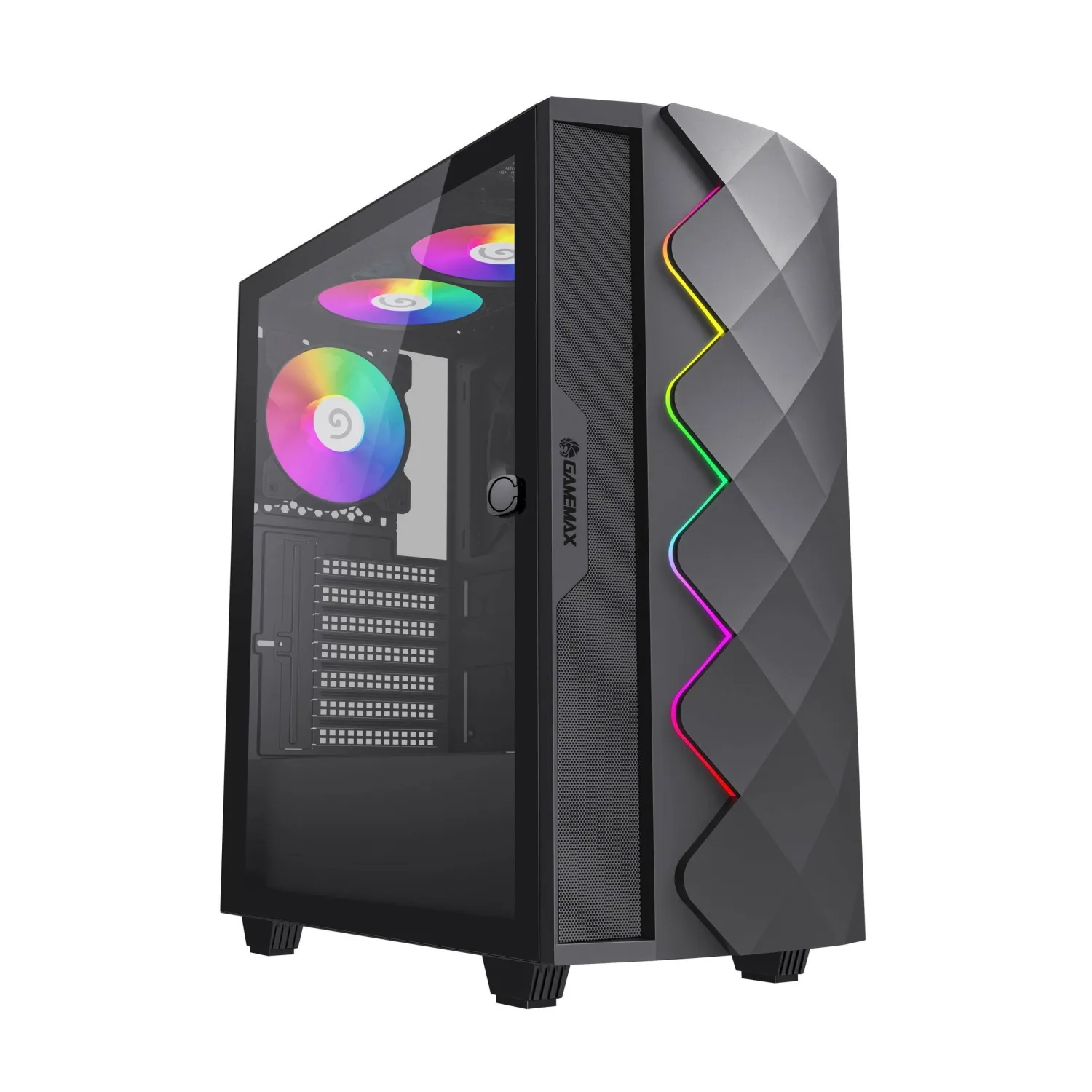 کیس گیمینگ گیم مکس مدل GAMEMAX Diamond CP Black