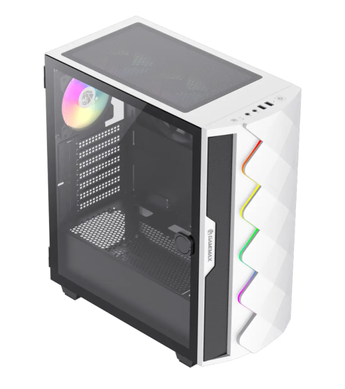 کیس گیمینگ گیم مکس مدل GAMEMAX Diamond CP White