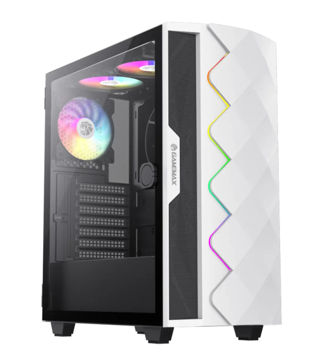 کیس گیمینگ گیم مکس مدل GAMEMAX Diamond CP White