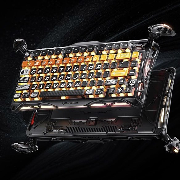 کیبورد گیمینگ گراوا استار مدل GravaStar Mercury K1 Pro Special Edition - Cyberflare