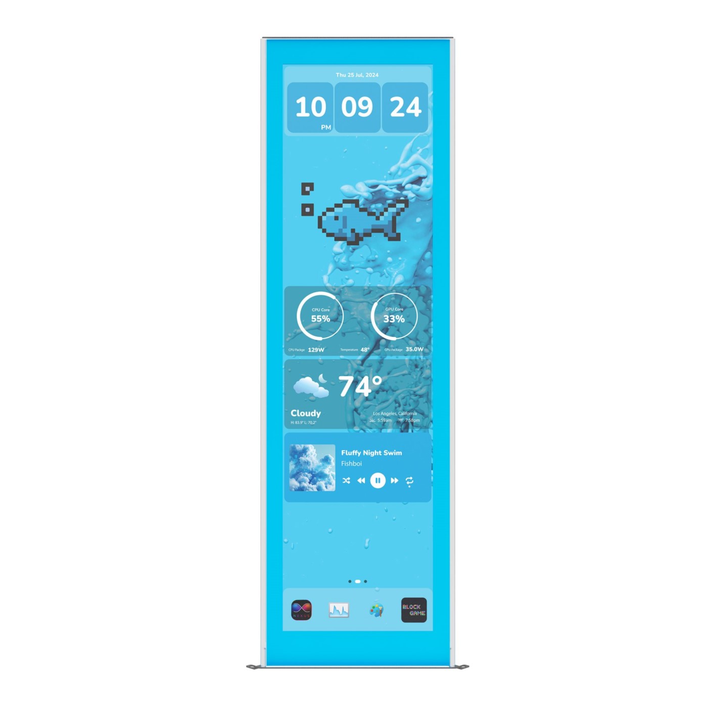 کیس هایت مدل CASE HYTE Y70 TOUCH INFINITE BLUEBERRY MILK