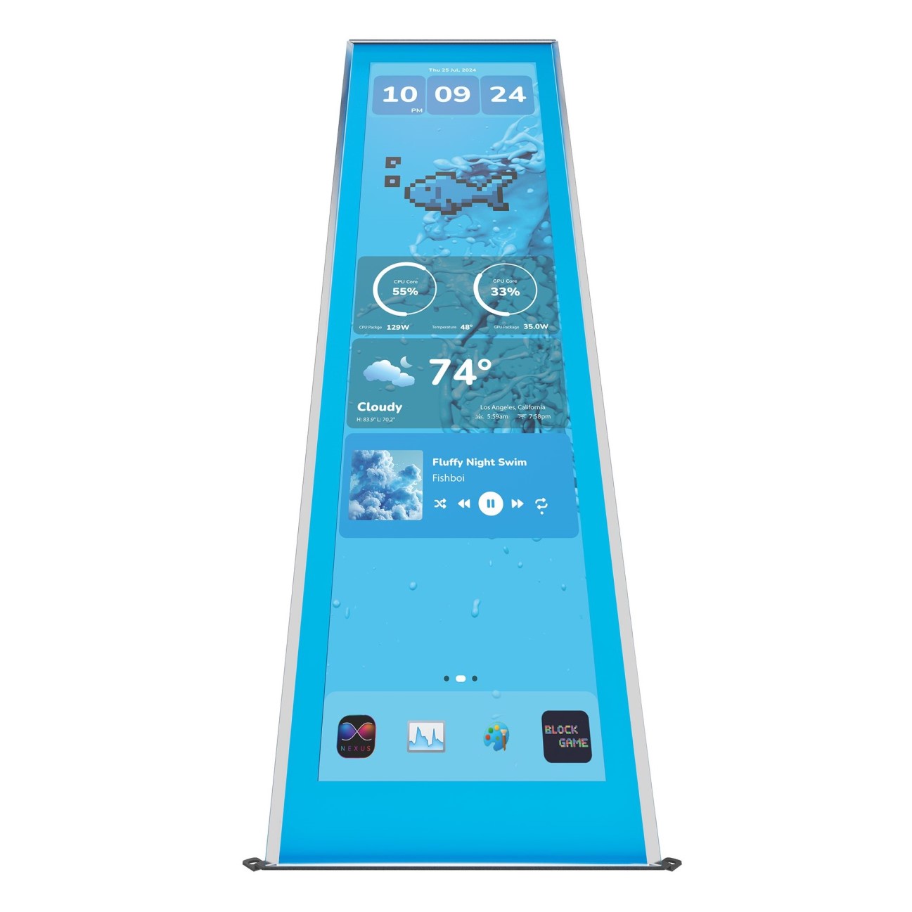 کیس هایت مدل CASE HYTE Y70 TOUCH INFINITE BLUEBERRY MILK