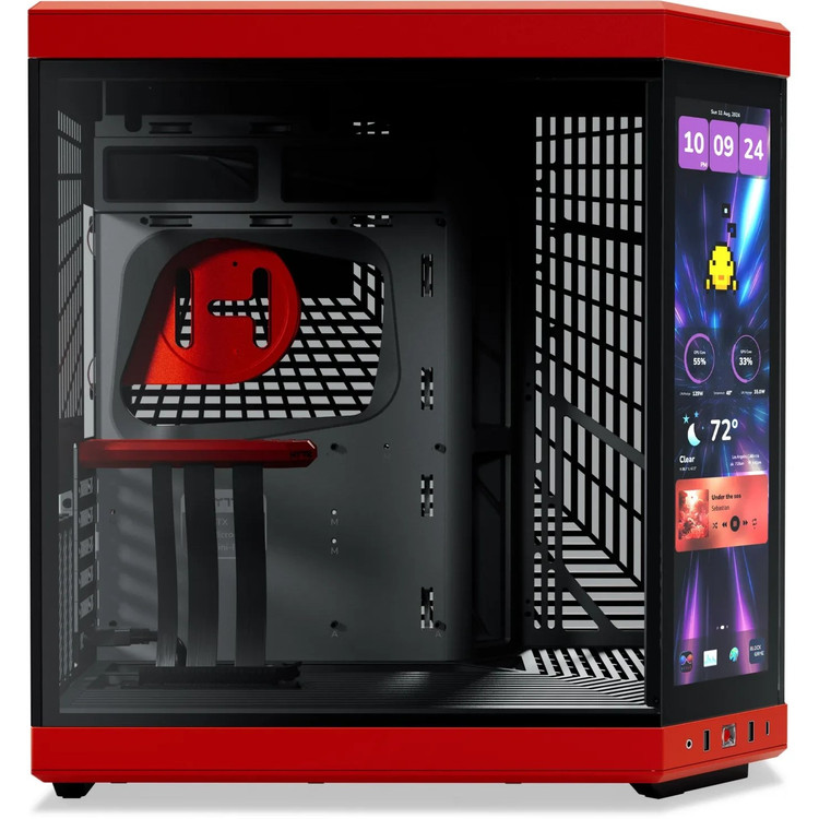 کیس هایت مدل CASE HYTE Y70 TOUCH INFINITE BLACK CHERRY