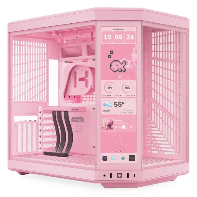 کیس هایت مدل CASE HYTE Y70 TOUCH INFINITE STRAWBERRY MILK