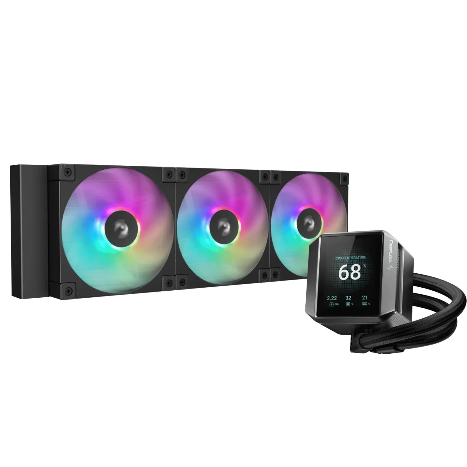 خنک کننده مایع پردازنده دیپ کول مدل DeepCool MYSTIQUE 360 ARGB Black