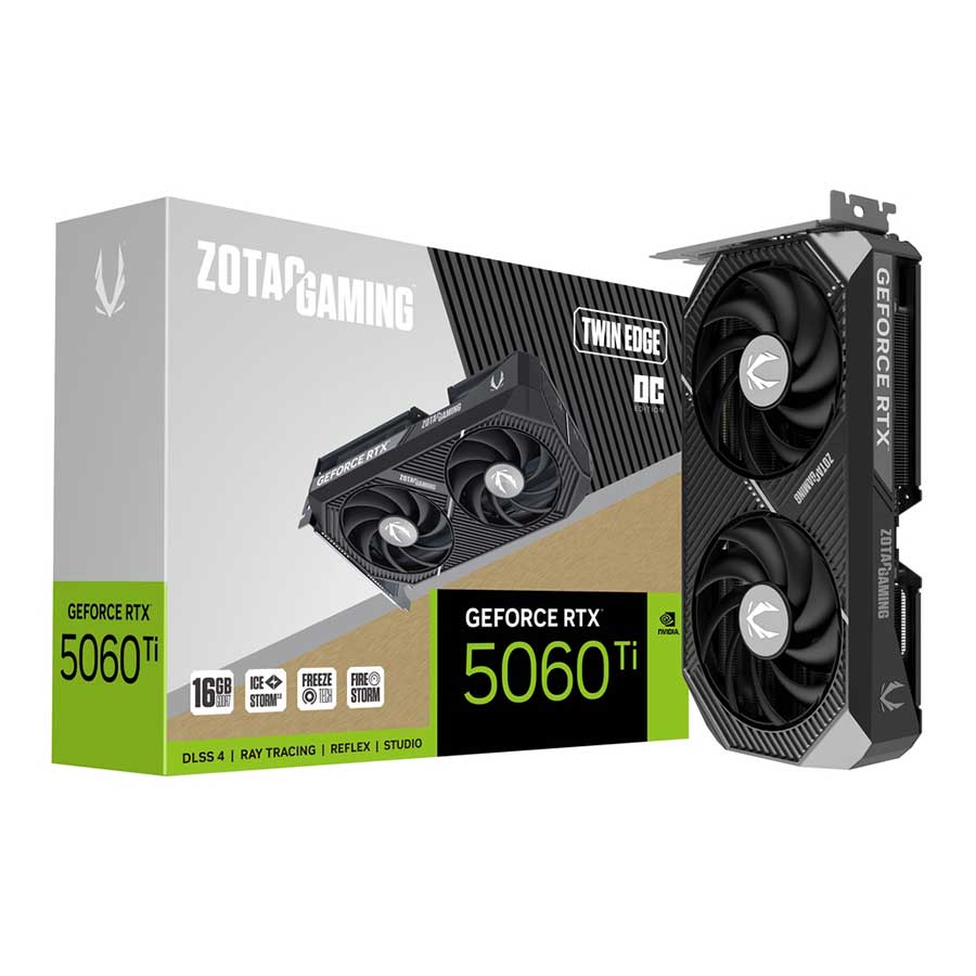 کارت گرافیک زوتک مدل GAMING GeForce RTX 5060 Ti ظرفیت ۱۶ گیگابایت GDDR7
