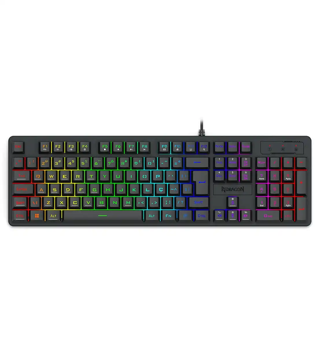 کیبورد ردراگون مدل Redragon K521 Rainbow Black