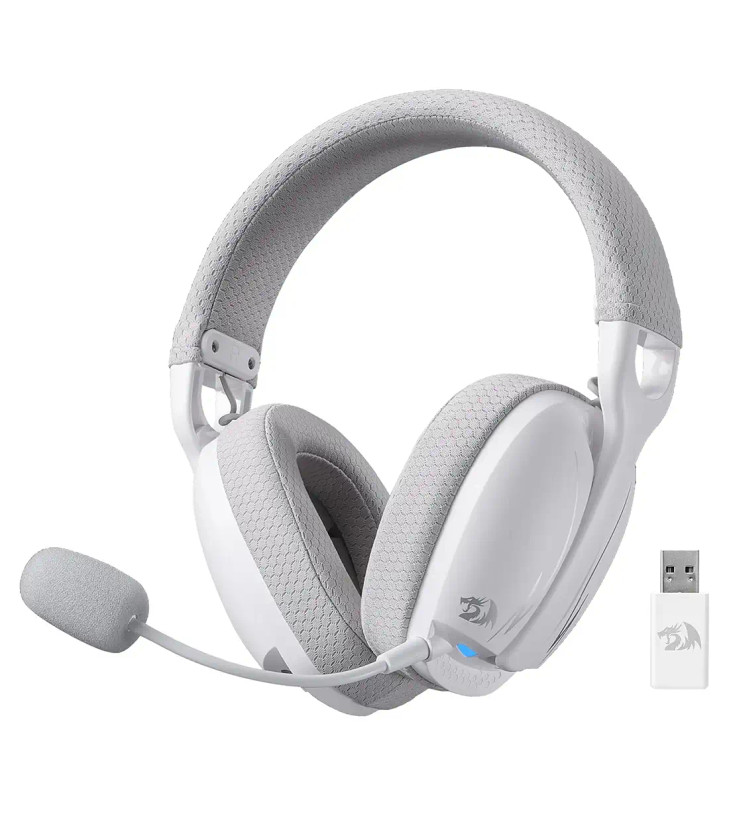 هدست ردراگون مدل Redragon Skuld H878 White-Gray Wireless