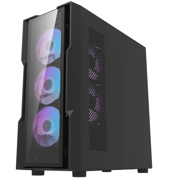کیس دارک فلش مدل DarkFlash DK431 GLASS Black