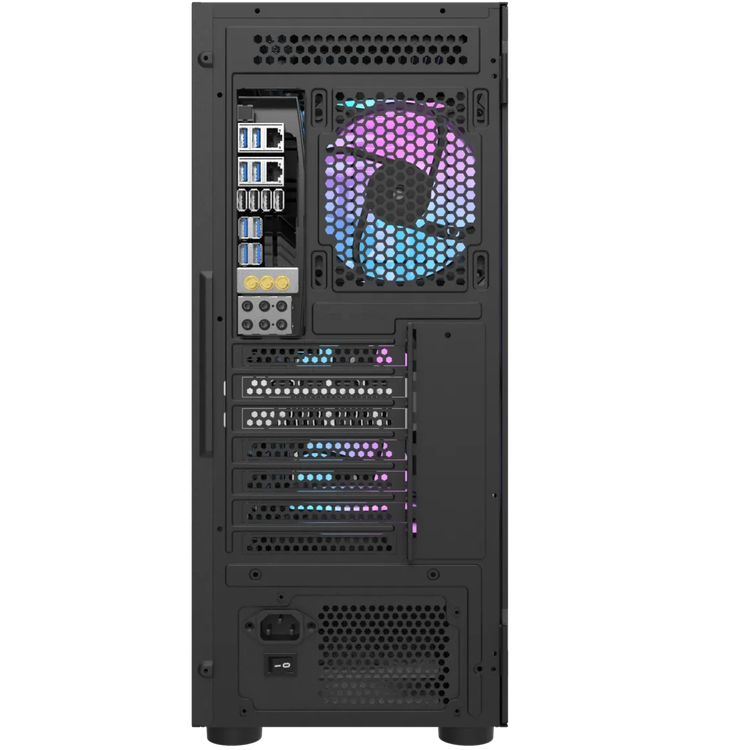 کیس دارک فلش مدل DarkFlash DK431 GLASS Black
