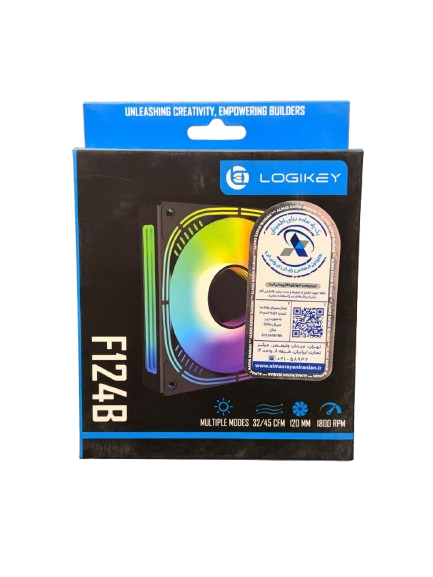 پک 3 عددی فن کیس لاجی کی مدل Logikey LK-F124 Black