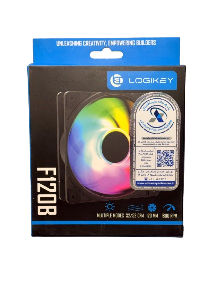 پک 3 عددی فن کیس لاجی کی مدل Logikey LK-F120 Black