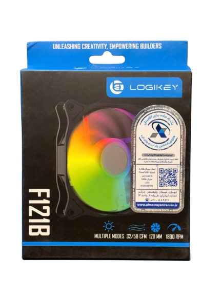 پک 3 عددی فن کیس لاجی کی مدل Logikey LK-F121 Black