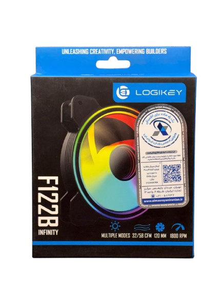 پک 3 عددی فن کیس لاجی کی مدل LogiKey F122 ARGB