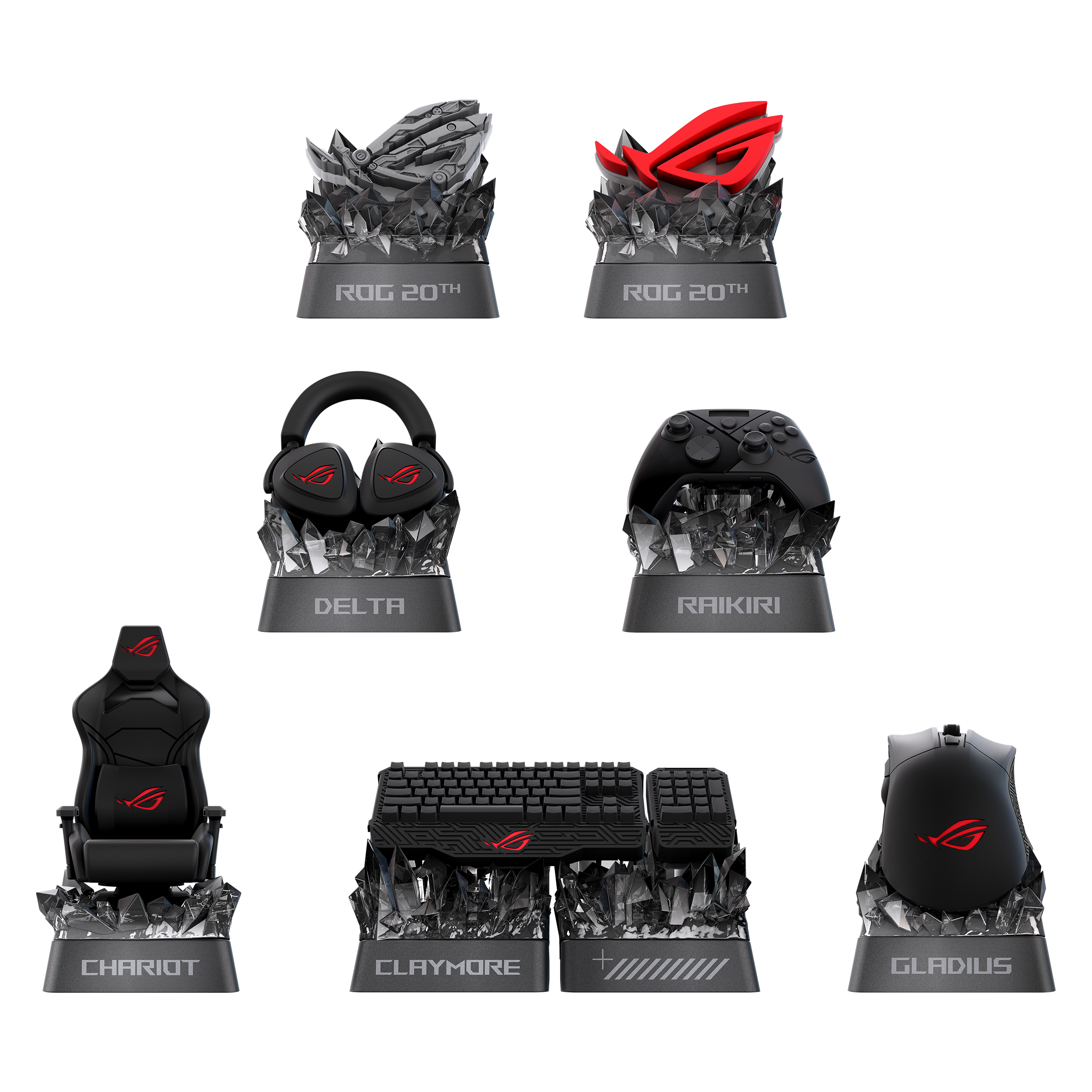 جعبه شانسی کی کپ کیبورد ایسوس مدل Asus Rog Keycap Mystery Box 20 Edition