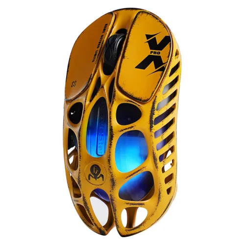 موس گیمینگ گراوا استار مدل GravaStar Mercury X Pro Special Edition Battle Worn-Yellow 8KHZ