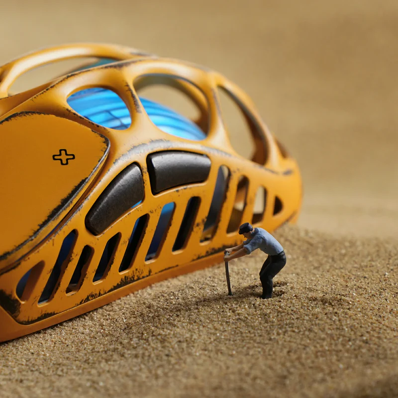 موس گیمینگ گراوا استار مدل GravaStar Mercury X Pro Special Edition Battle Worn-Yellow 8KHZ