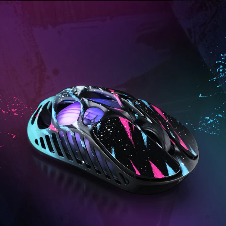 موس گیمینگ گراوا استار مدل Gravastar Mercury X Pro - Neon Graffiti 8K