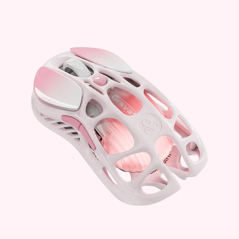 موس گیمینگ گراوا استار مدل Gravastar Mercury M1 Pro - Sakura Pink