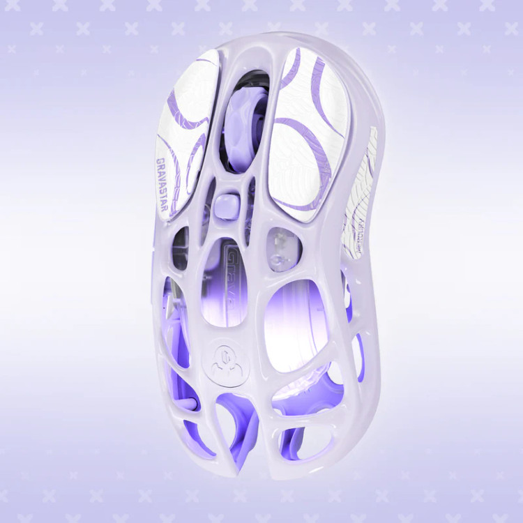 موس گیمینگ گراوا استار مدل Gravastar Mercury M1 Pro - Lavender Purple