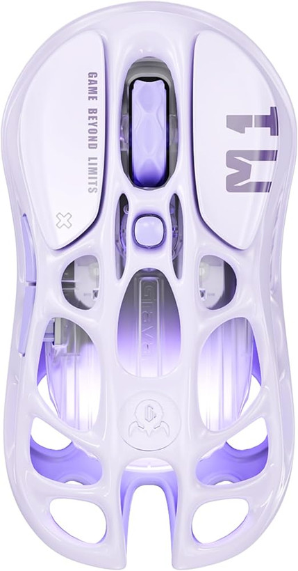 موس گیمینگ گراوا استار مدل Gravastar Mercury M1 Pro - Lavender Purple