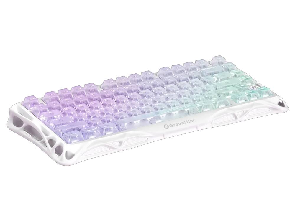 کیبورد گراوا استار مدل Gravastar Mercury K1 Lite - Crystal Aurora