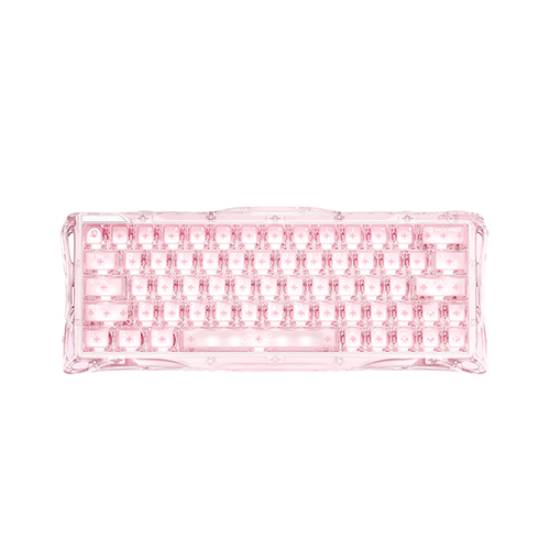 کیبورد گیمینگ گراوا استار مدل Gravastar Mercury V60 - Crystal Rose