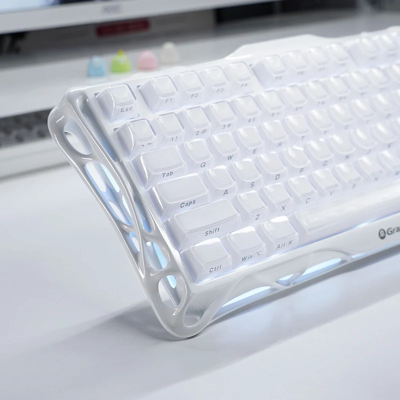کیبورد گیمینگ گراوا استار مدل Gravastar Mercury K1 - White