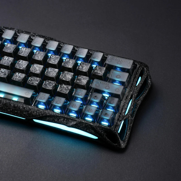 کیبورد گیمینگ گراوا استار مدل Gravastar Mercury V60 Pro - Cyber Frost Black