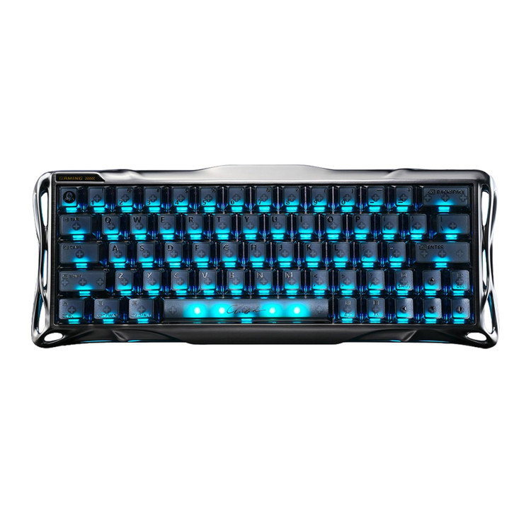 کیبورد گیمینگ گراوا استار مدل Gravastar Mercury V60 Pro - Cyber Frost Black