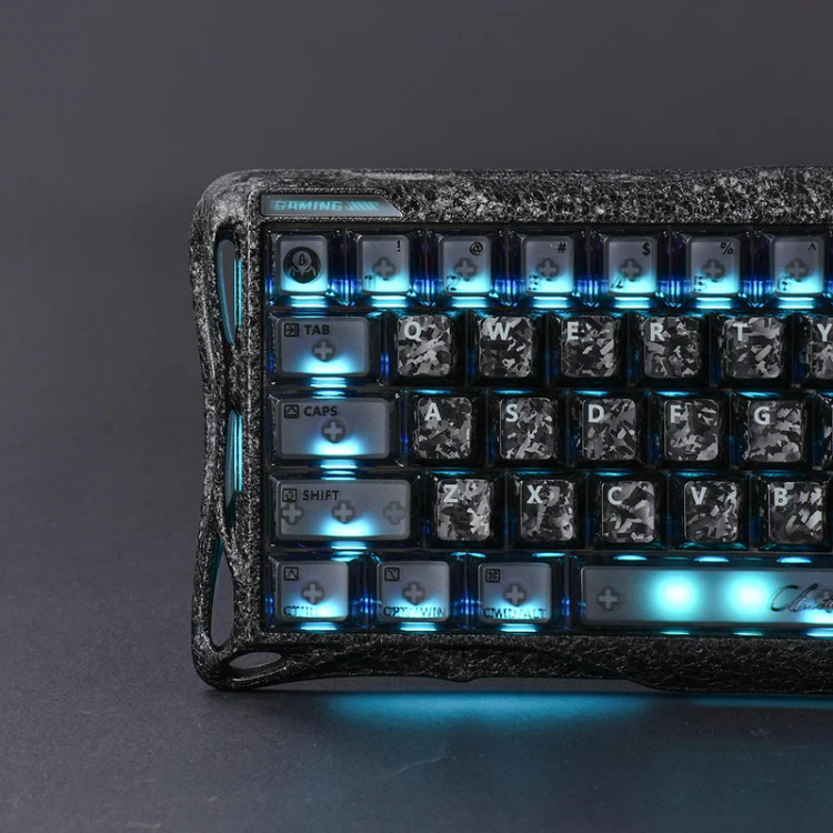 کیبورد گیمینگ گراوا استار مدل Gravastar Mercury V60 Pro - Cyber Frost Black