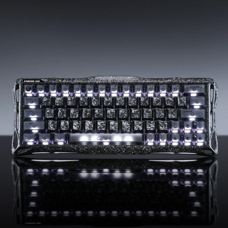 کیبورد گیمینگ گراوا استار مدل Gravastar Mercury V60 Pro - Cyber Frost Black
