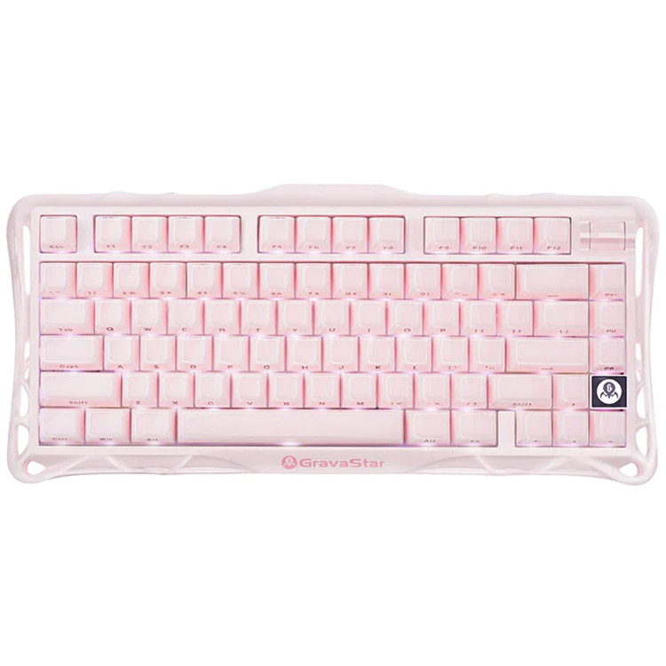 کیبورد گیمینگ گراوا استار مدل GravaStar Mercury K1 - Sakura Pink