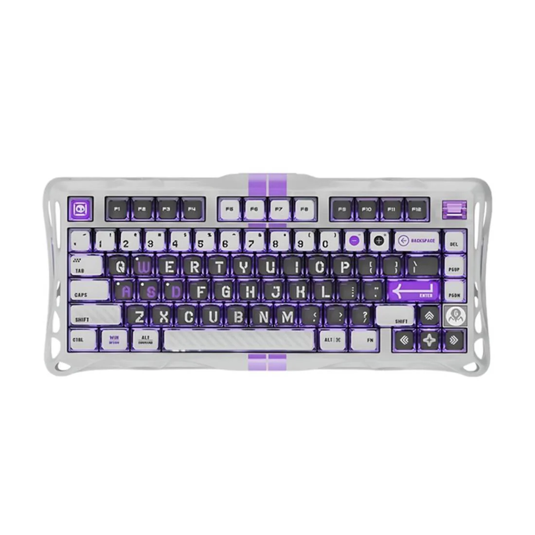 کیبورد گیمینگ گراوا استار مدل Gravastar Mercury V75 - Mecha Gray