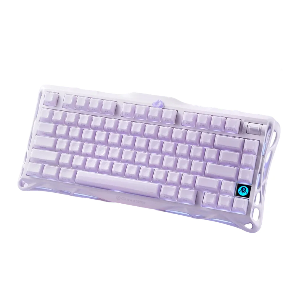 کیبورد گیمینگ گراوا استار مدل Gravastar Mercury K1 - Lavender Purple